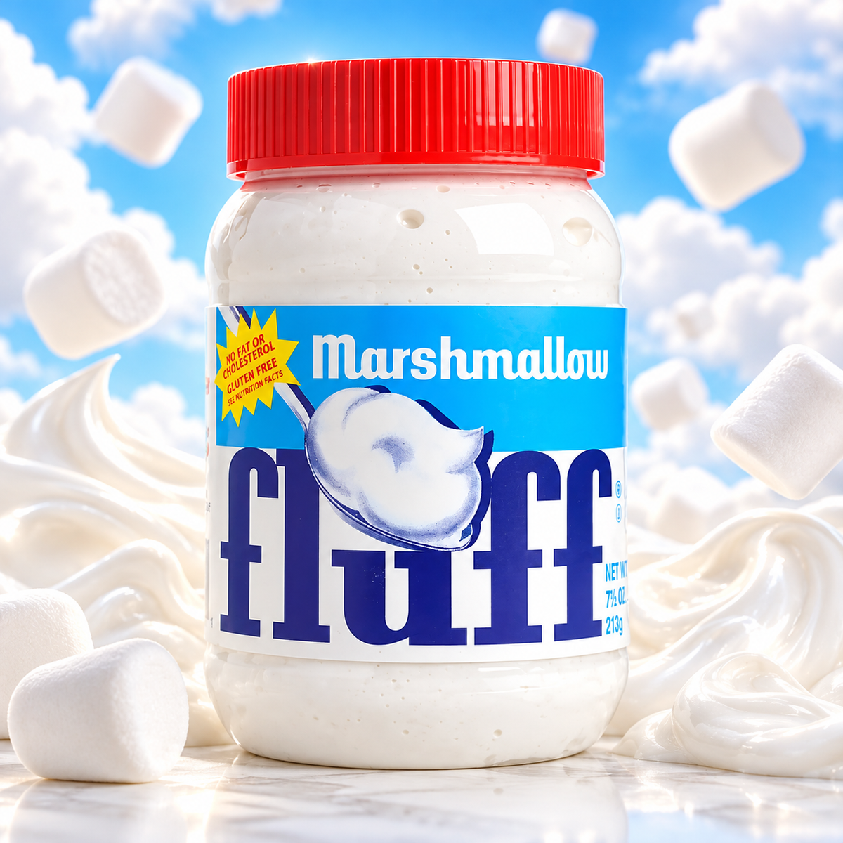 Marshmallow Fluff Original – Eredeti pillecukorkrém 213 g