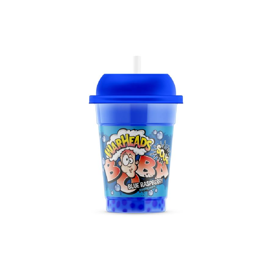 Warheads Boba – Savanyú Kék Málna Boba ital (400 ml)
