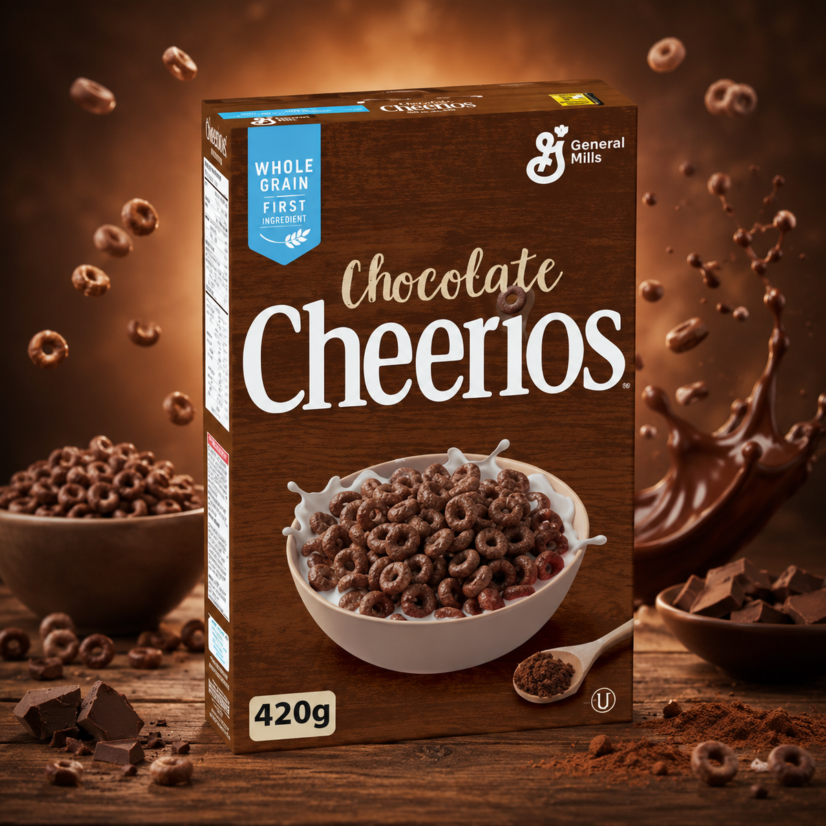 Cheerios Chocolate 420 g – Csokoládés Teljes Kiőrlésű Gabonapehely