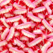 Vidal Dracula Teeth – Eper- és málnaízű vámpírfog gumicukor 100 g