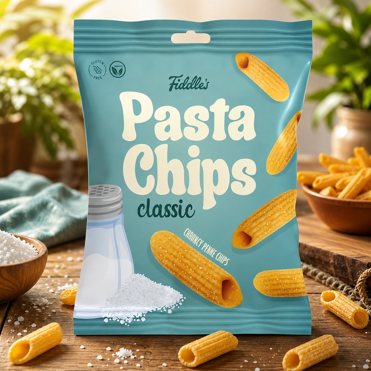 Fiddle's sós ropogós tésztachips 80 g