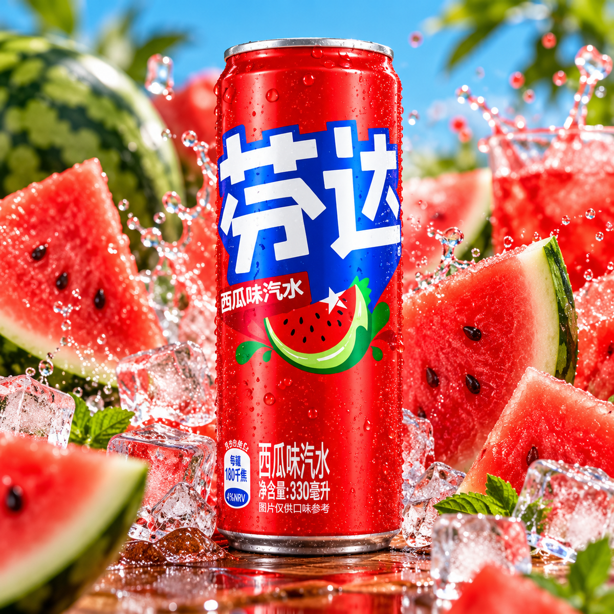 Fanta Watermelon China 330 ml – Görögdinnye ízű szénsavas üdítőital