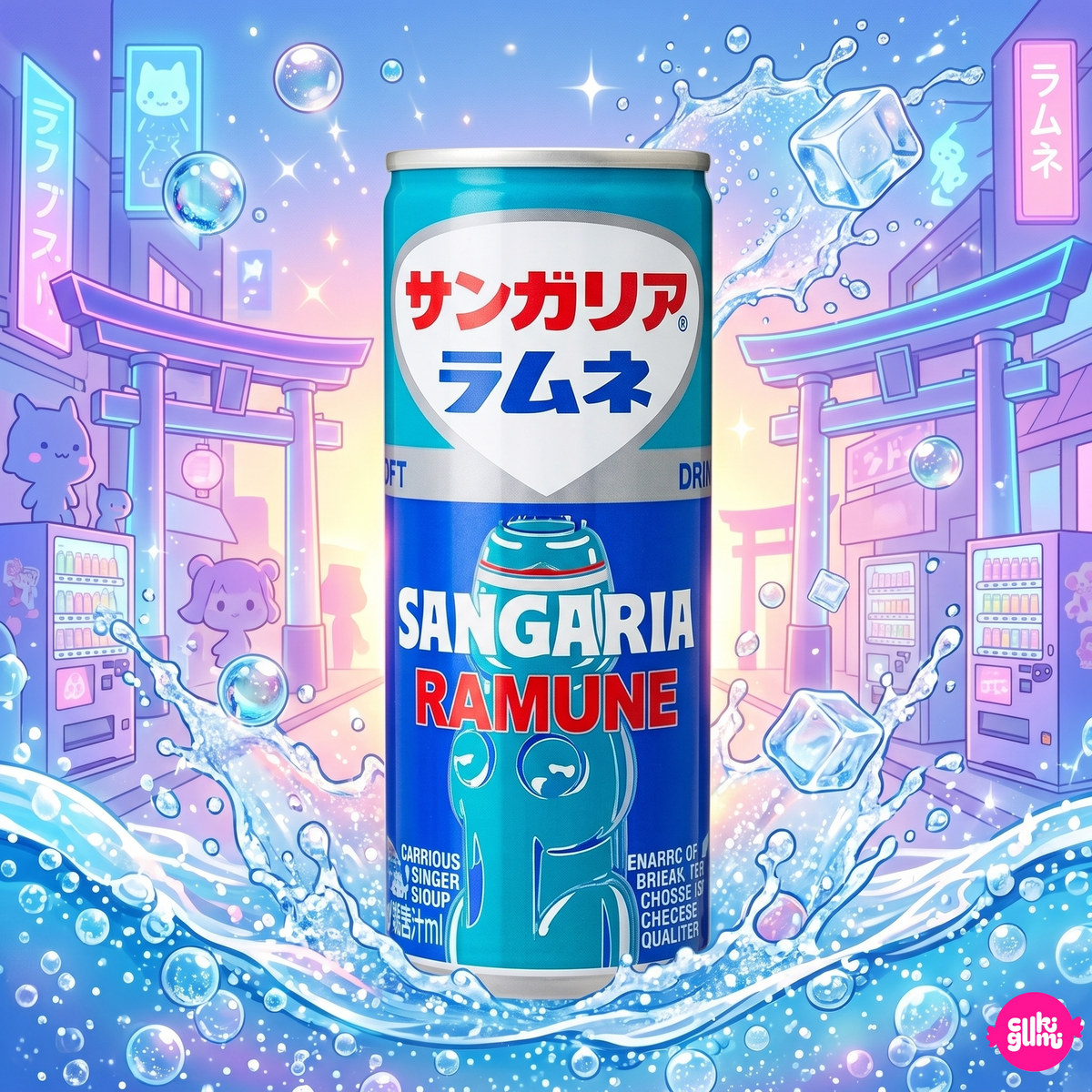 Hajikete Soda Ramune 250 ml – Japán Citrusos Ramune Üditőital