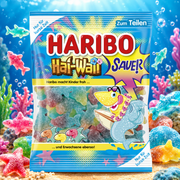 Haribo Hai-Waii Sauer 175g – Savanyú Trópusi Cápás Gumicukor