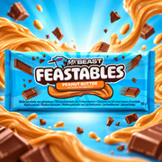 Feastables Peanut Butter – Tejcsokoládé földimogyoróvajjal 60 g