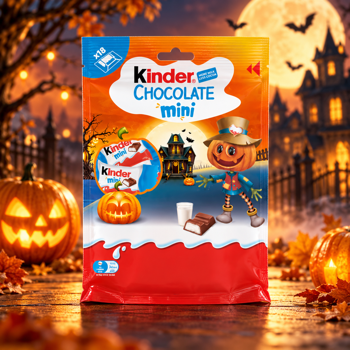 Kinder Chocolate Minis 120 g – Mini tejcsokoládék tejes töltelékkel