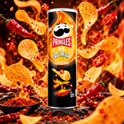 Pringles Spicy Strips – Csípős szecsuáni ízű burgonyasnack 110 g