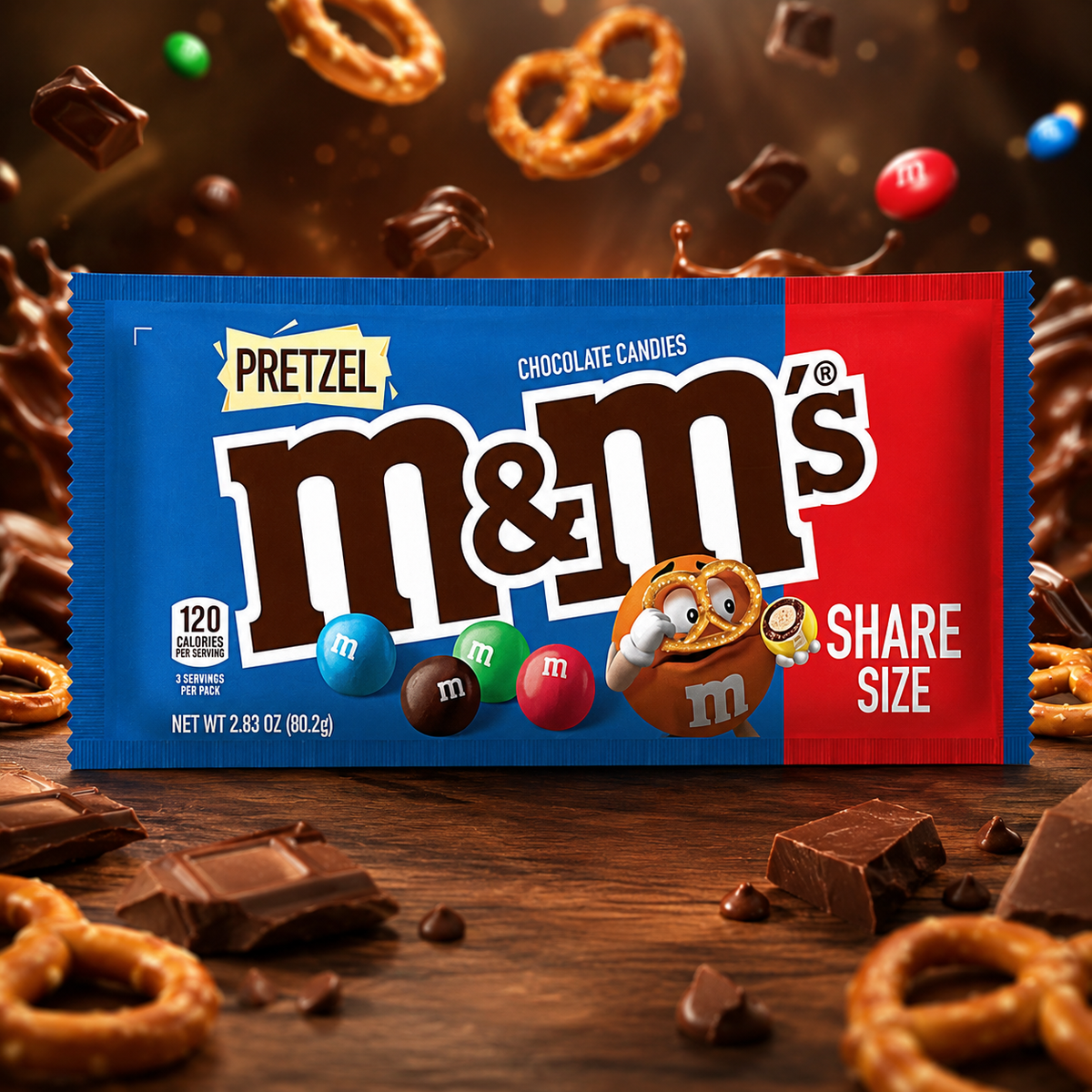 M&M's Pretzel 80g – Tejcsokoládés Pereces Drazsé