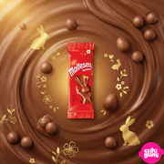 Maltesers Bunny Bar – Tejcsokoládé nyuszi malátás töltelékkel és mézes roppanós darabokkal 29 g