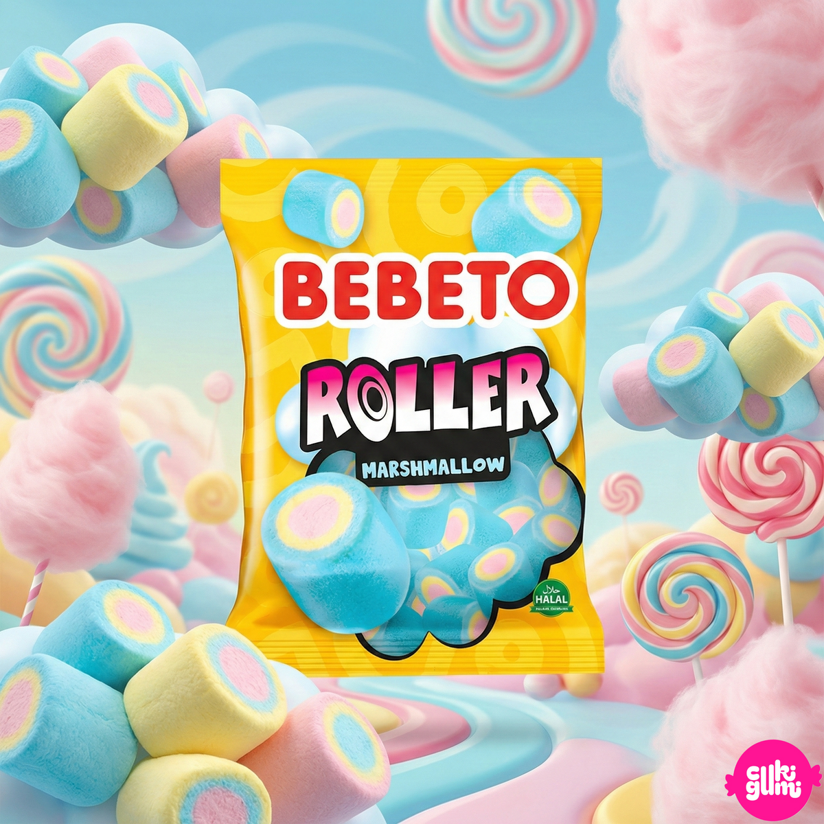 Bebeto Roller Vaníliás Tekercselt Pillecukor 60 g