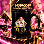 KPop Demon Hunters Golden Mira – Fekete kerámia bögre 325 ml