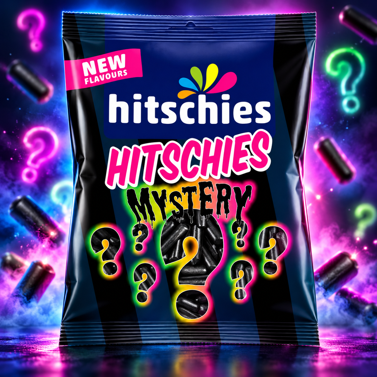 hitschies mini HITSCHIES Mystery Edition – Fekete mystery rágócukorka 125 g