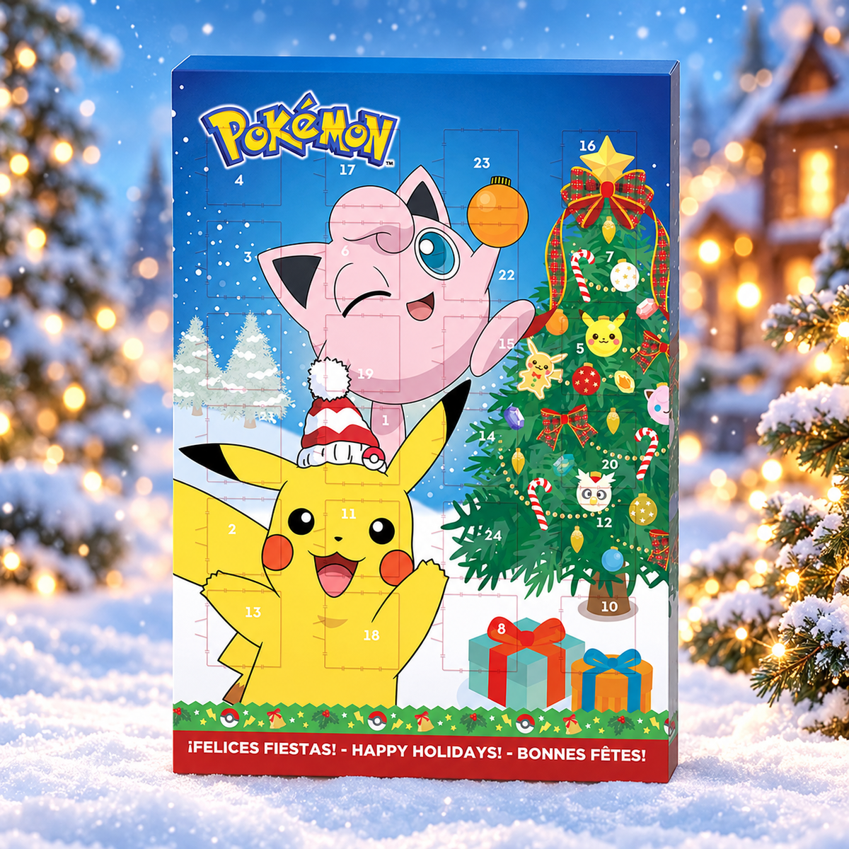Pokémon Advent Calendar – Tejcsokoládés adventi naptár 75 g