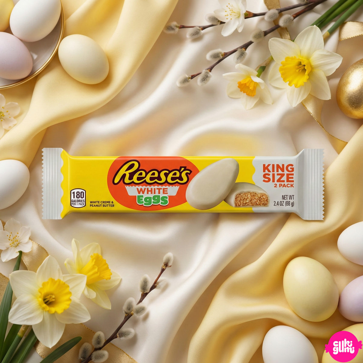 Reese's Fehércsokis Mogyoróvajas Tojás King Size 68 g