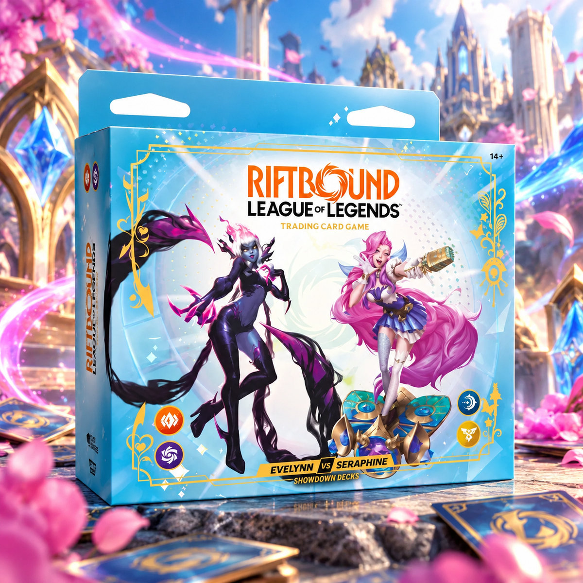 Riftbound: League of Legends TCG – Radiance: Evelynn vs Seraphine Showdown Decks – Angol