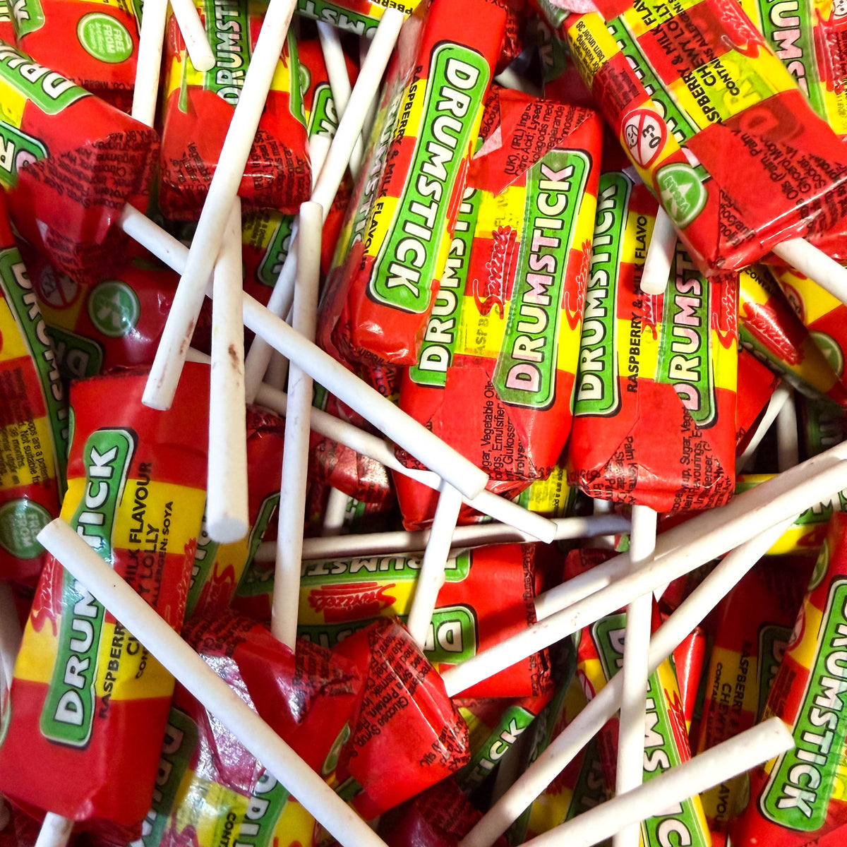 Swizzels Original Drumstick Lollies – Epres-tejes gumicukor 'nyalóka' 100g