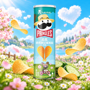 Pringles Cucumber & Sea Salt – Uborka és tengeri só ízű burgonyasnack 110 g