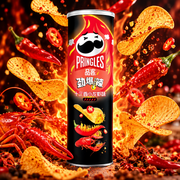 Pringles Thirteen Spices Crayfish – Tizenhárom fűszeres rák ízű burgonyasnack 110 g