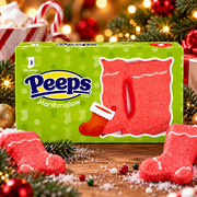 Peeps Marshmallow Stockings 3 Pack 43 g – Karácsonyi zokni alakú pillecukor