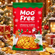 Moo Free Karácsonyi tejmentes csokoládé érmék 49 g