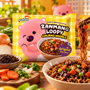 Paldo Zanmang Loopy Original – Fekete babos szószos instant tészta 110 g