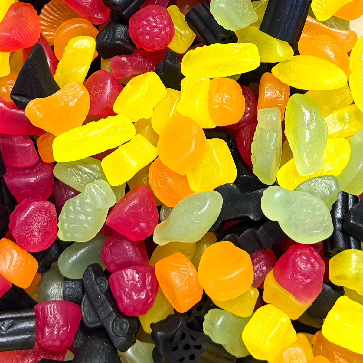 Gyümölcsös és medvecukros gumicukorválogatás 100g